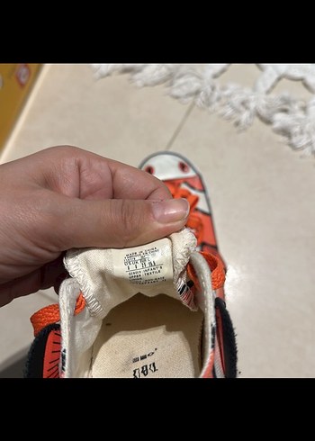 Converse Çocuk Turuncu Bağcıklı ve Cırt Cırtlı Spor Ayakkabı - Görsel 5