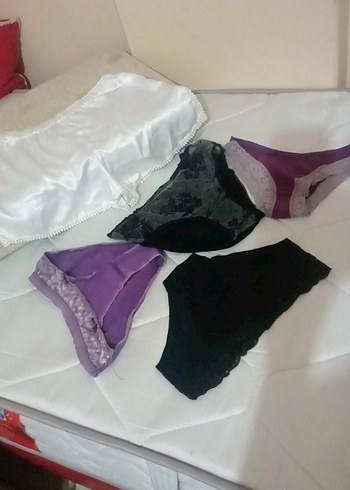 Kadın Mor ve Siyah Mini Rahat İç Çamaşırları - Görsel 3
