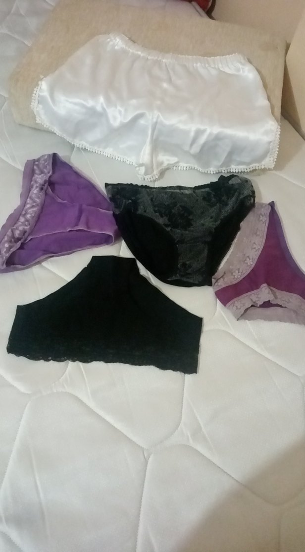 Kadın Mor ve Siyah Mini Rahat İç Çamaşırları - Görsel 2