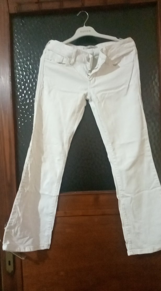 Kadın Beyaz Kumaş Pantolon - Görsel 2