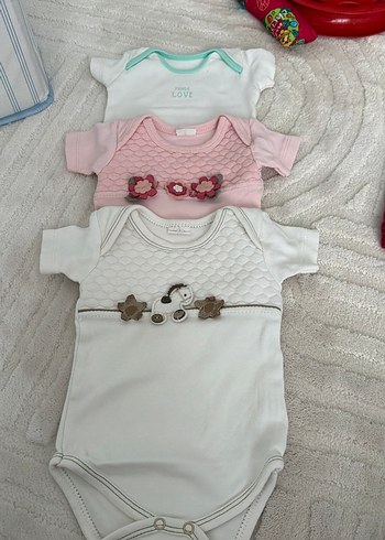 Pamuklu Bebek Hastane Kıyafeti Düğmeli - Görsel 2