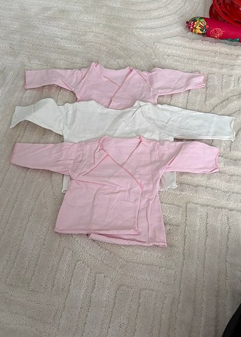 Pamuklu Bebek Hastane Kıyafeti Düğmeli - Görsel 6