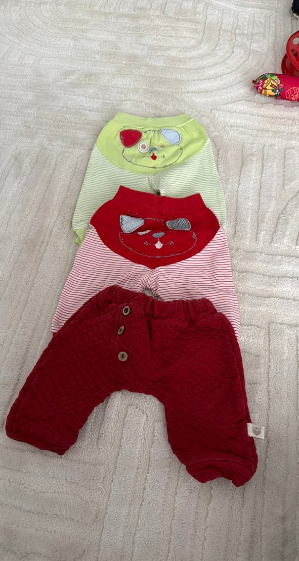 Pamuklu Bebek Hastane Kıyafeti Düğmeli - Görsel 5