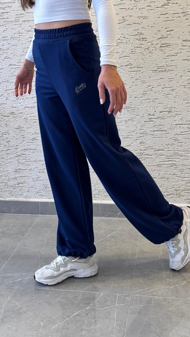 Kadın Lacivert Rahat Kesim Eşofman Altı - Görsel 2