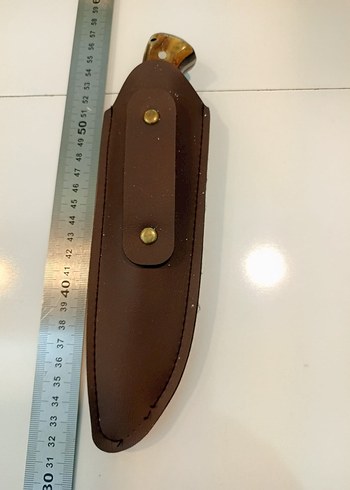 Koç Boynuzu Saplı Bıçak ve Kılıfı - Görsel 2
