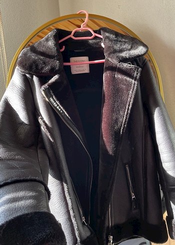 Kürk Detaylı Kahverengi Deri Kadın Ceket - Görsel 3