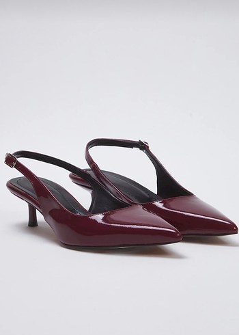 Kadın Bordo Stiletto - Görsel 2