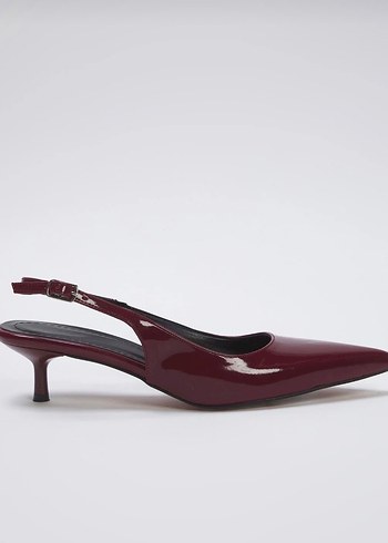 Kadın Bordo Stiletto - Görsel 3