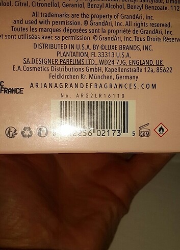 Beden Renk Ariana grande orjinal Bayan parfüm orjinal 30 ml Ariana grande