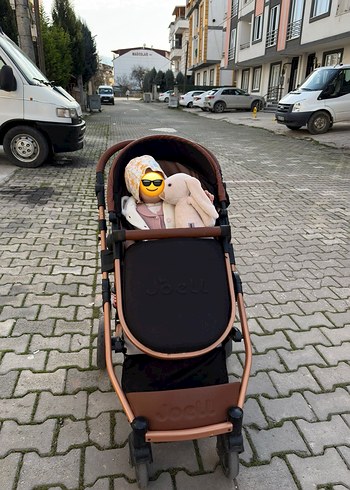 Joell Marka Kahverengi Bebek Arabası - Görsel 3