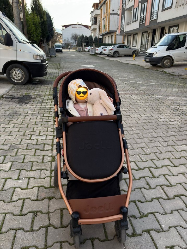 Joell Marka Kahverengi Bebek Arabası - Görsel 3
