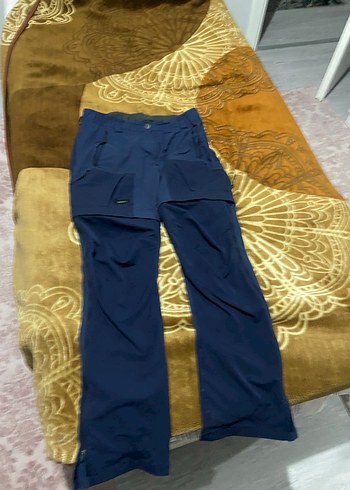 Erkek Mavi Bol Kesim Kemerli Spor Pantolon forklaz - Görsel 2