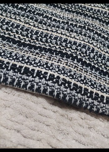 Bohem Gri Desenli Triko Midi Elbise - Görsel 4