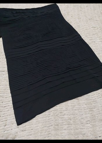 Siyah Pilili Uzun Kadın Abiye Elbise - Görsel 2