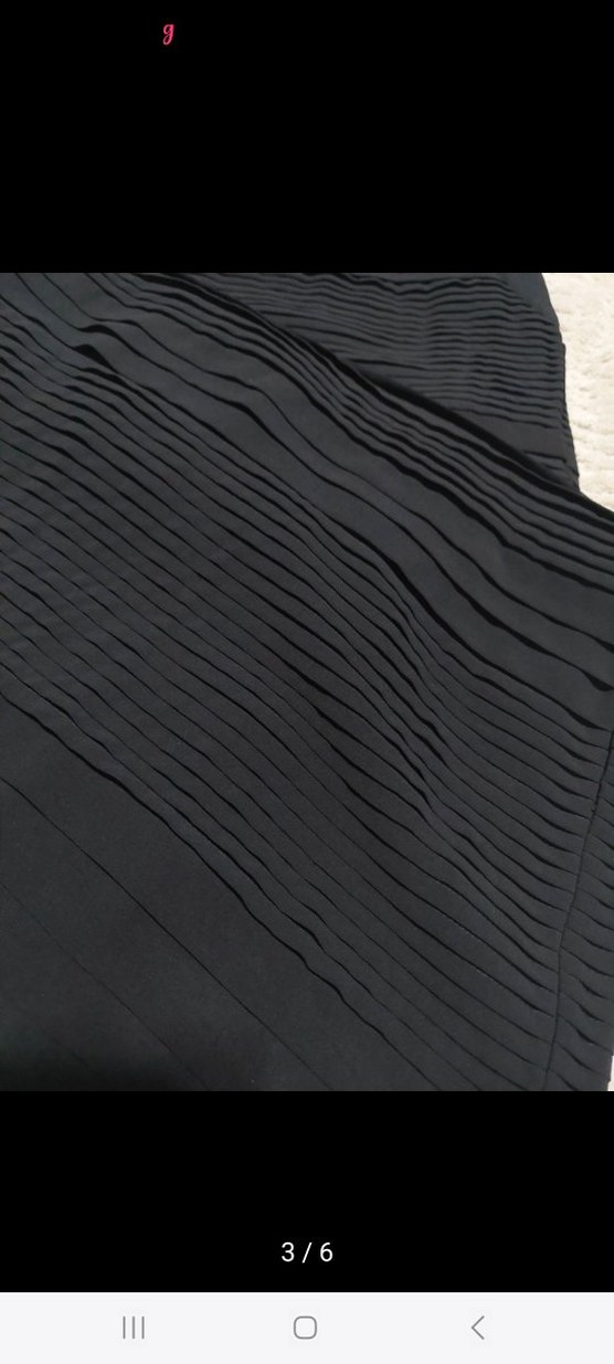 Siyah Pilili Uzun Kadın Abiye Elbise - Görsel 3