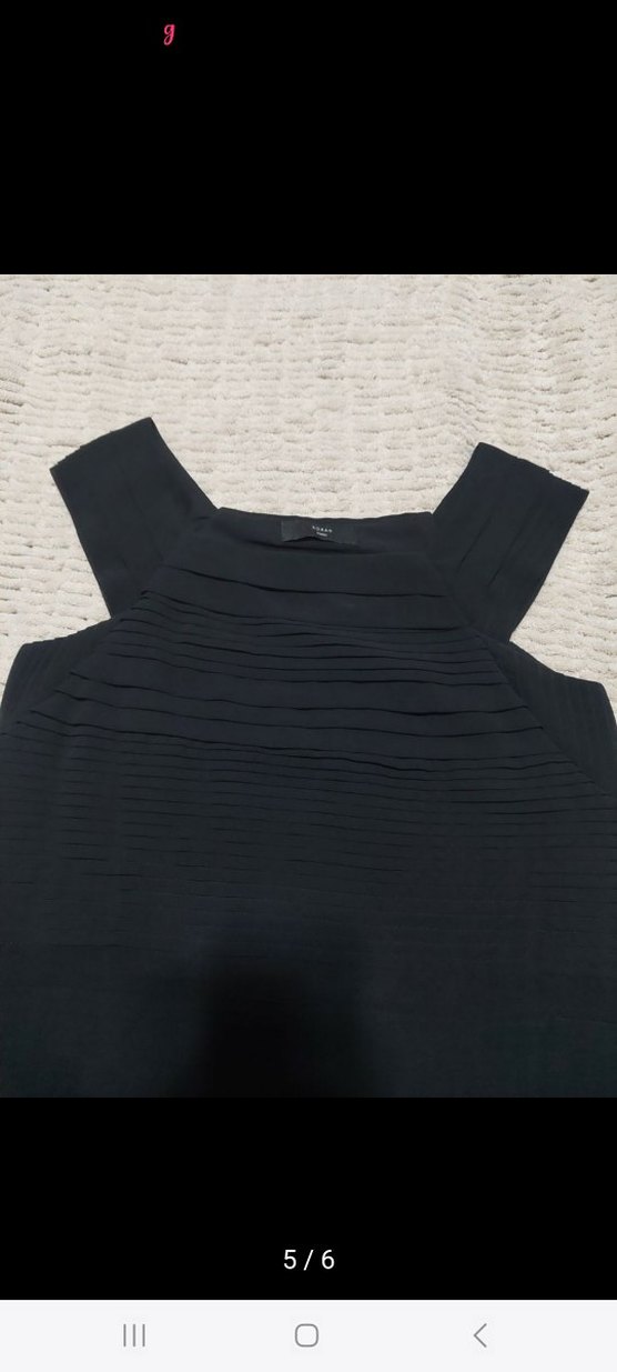 Siyah Pilili Uzun Kadın Abiye Elbise - Görsel 5