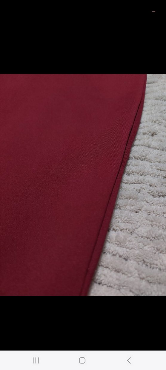 Bordo V Yakalı Midi Kadın Elbise - Görsel 4