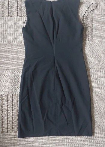 Siyah Midi Elbise - Görsel 3