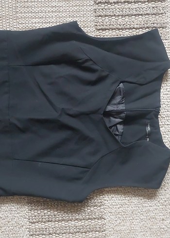 Siyah Midi Elbise - Görsel 2