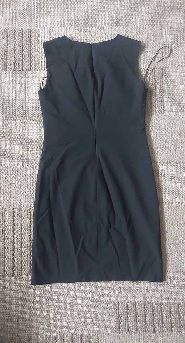 Siyah Midi Elbise - Görsel 3