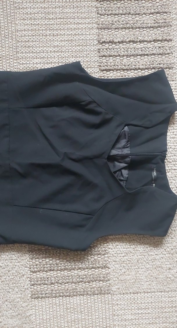 Siyah Midi Elbise - Görsel 2