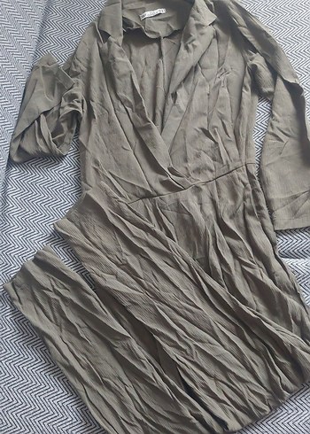 yeşil v yaka uzun tulum - Görsel 3