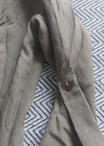 yeşil v yaka uzun tulum - Görsel 4