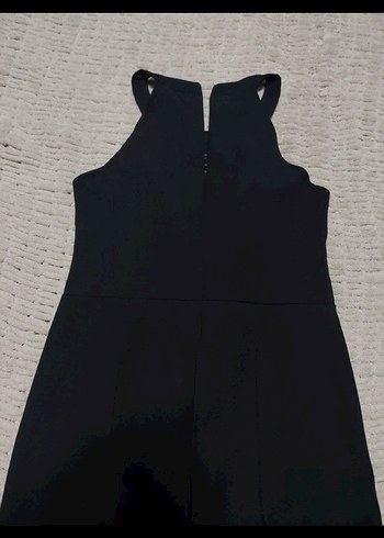 Siyah Uzun Kadın Tulum - Görsel 2