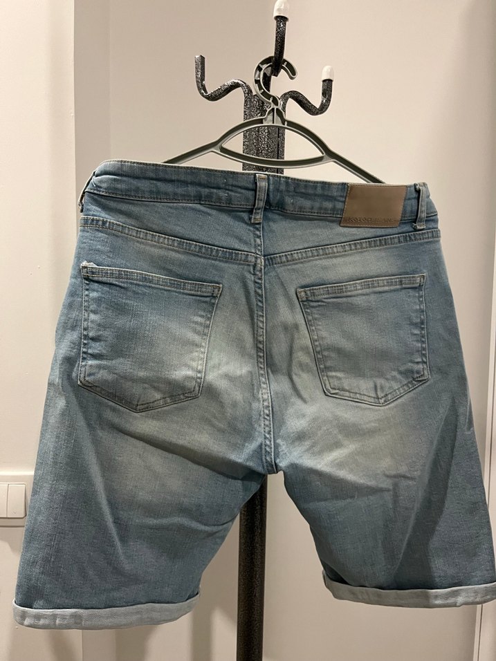 Koton Erkek Mavi renk kot şort 33 beden - Görsel 2
