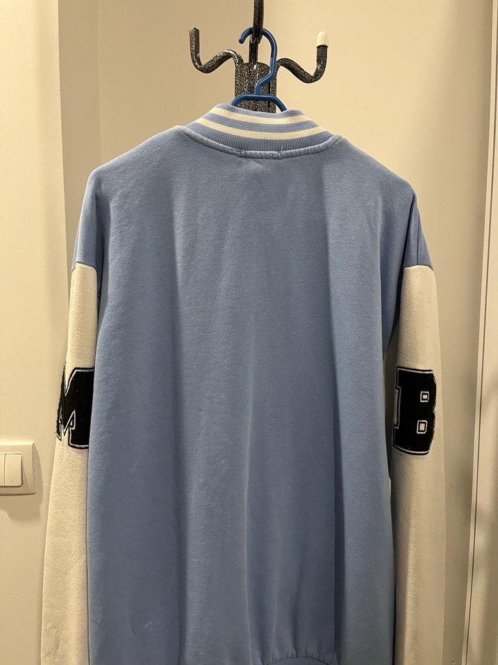 Mavi renk kolej ceketi S beden - Görsel 2