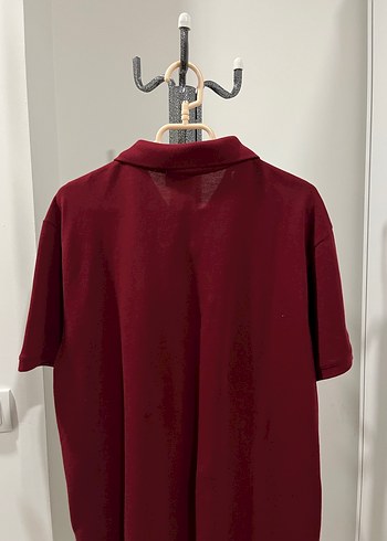 Us Polo Assn Bordo renk Kısa Kollu Erkek Polo Tişört M beden - Görsel 2