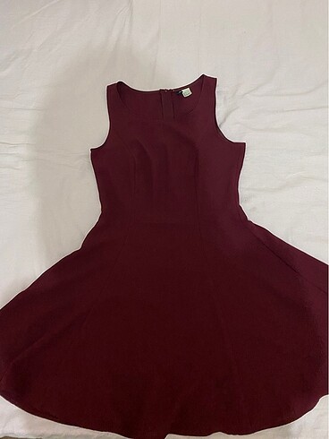 s Beden Bordo Elbise