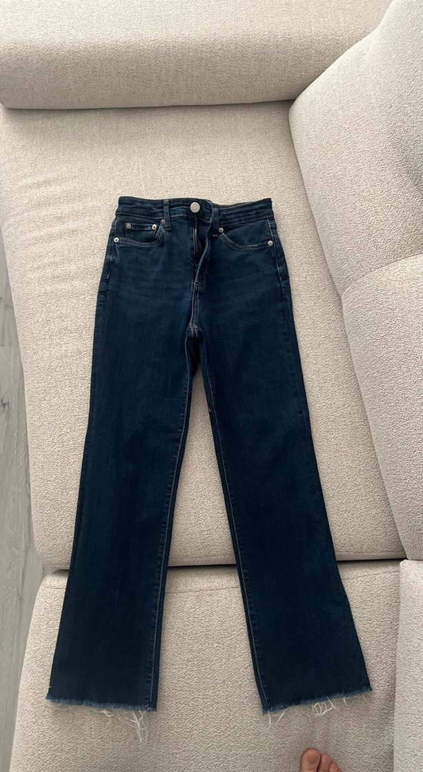 Kadın Mavi Normal Boy Slim Denim Jean - Görsel 2