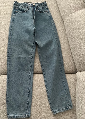 Açık mavi 
Normal Boy Kadın Denim Pantolon - Görsel 2