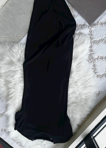 Siyah Uzun kısa kollu Elbise - Görsel 3