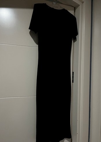 Siyah Uzun kısa kollu Elbise - Görsel 2