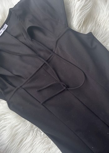 Siyah Bershka Elbise - Görsel 5