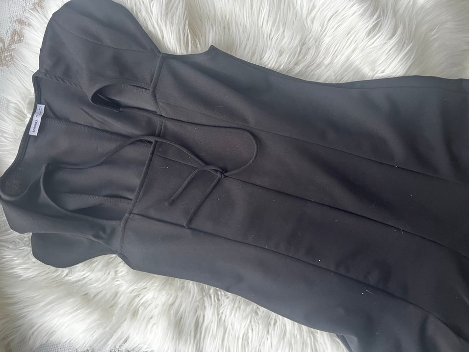 Siyah Bershka Elbise - Görsel 3