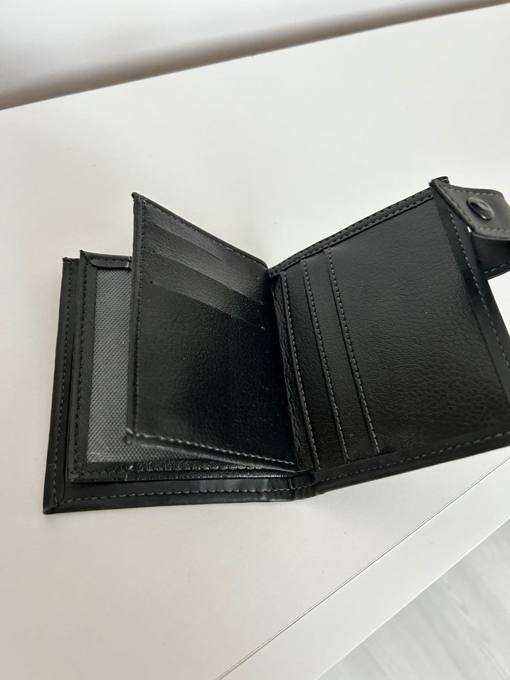 Siyah DERİ Erkek Cüzdanı LETRA - Görsel 4
