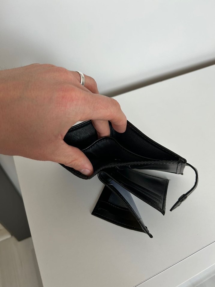 Siyah DERİ Erkek Cüzdanı LETRA - Görsel 5