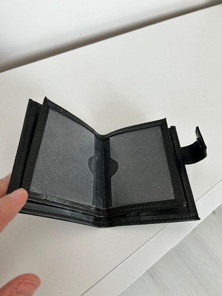 Siyah DERİ Erkek Cüzdanı LETRA - Görsel 3