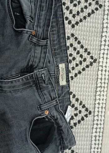 Gri Regular Fit Kot Pantolon - Görsel 2