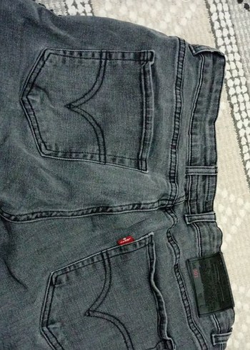 Gri Regular Fit Kot Pantolon - Görsel 3