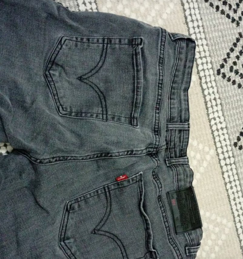 Gri Regular Fit Kot Pantolon - Görsel 3