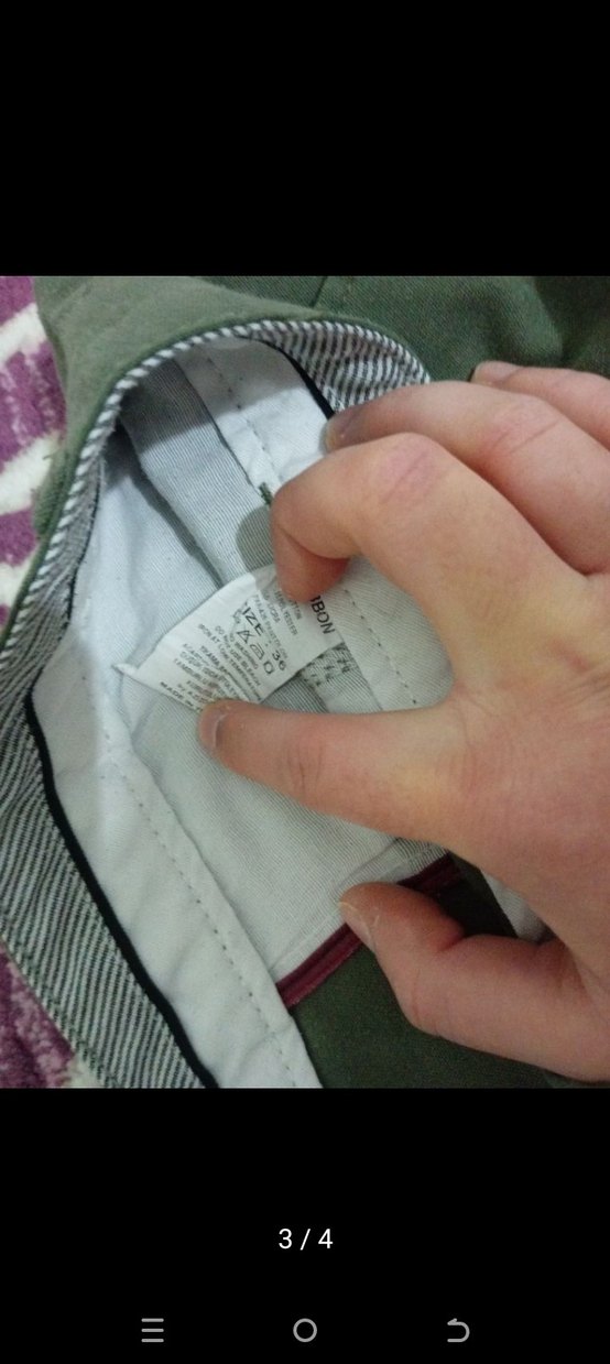 Erkek Yeşil Kemerli Regular Fit Pantolon - Görsel 3