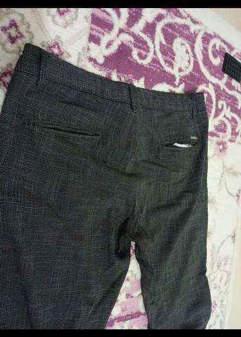 Gri erkek Regular Fit Kumaş Pantolon - Görsel 4
