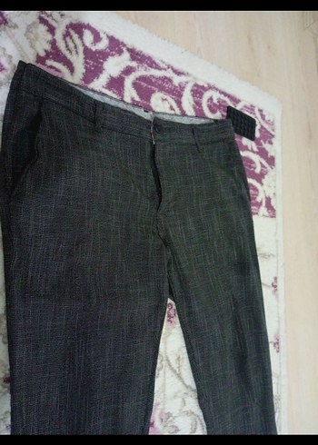 Gri erkek Regular Fit Kumaş Pantolon - Görsel 2
