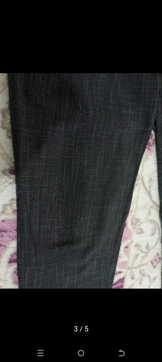 Gri erkek Regular Fit Kumaş Pantolon - Görsel 3