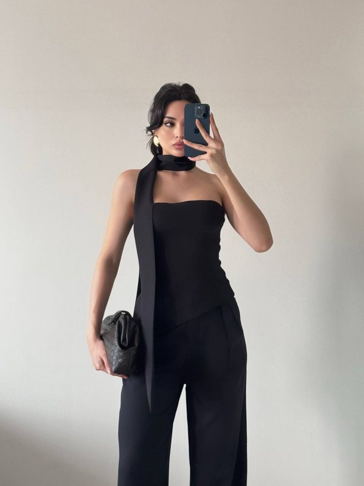 fularlı alt üst takım - Görsel 3