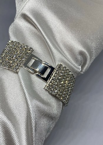 Gümüş renk zirkon taşlı bileklik - Görsel 2